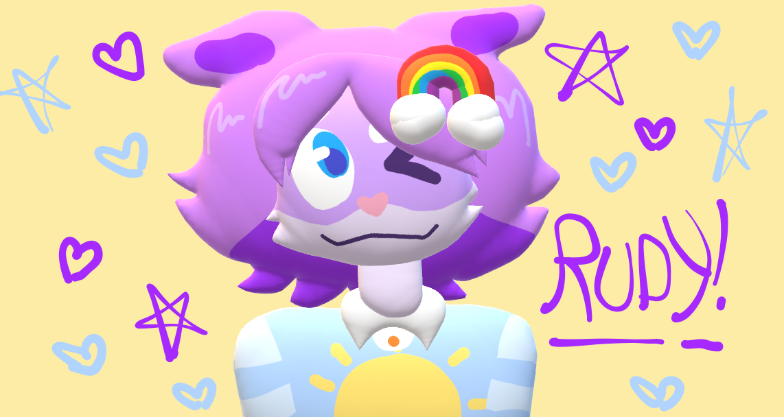 had fun with paint rudy